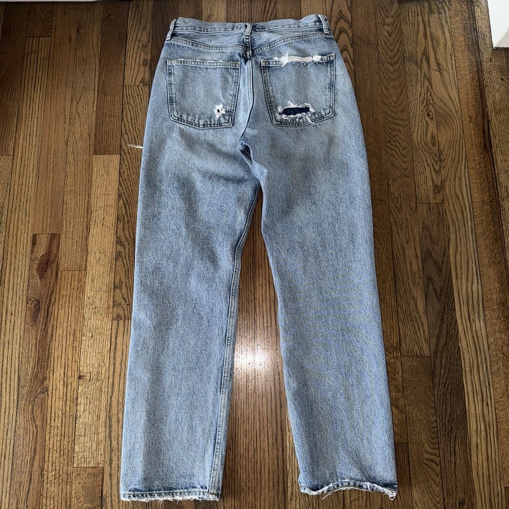 Agolde Women's 90's Jean Loose Fit Ripped Denim Size 26 - Picture 6 of 16